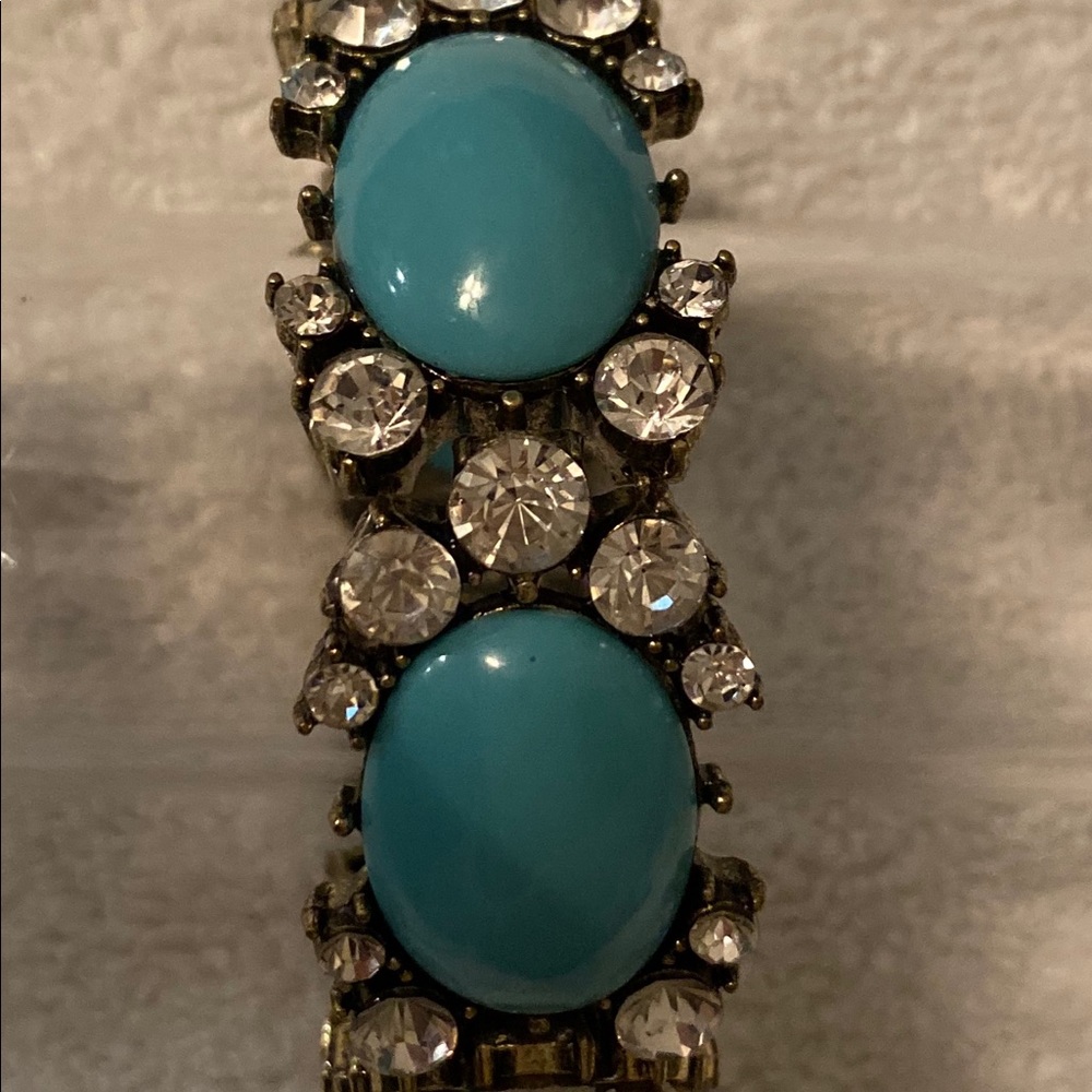 Rhinestone and Turquoise bracelet